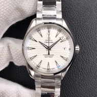 Marine Horse Omega 150m Swiss Automatic Movement Ring Sapphire Mirror 904L Steel Watch Bracelet