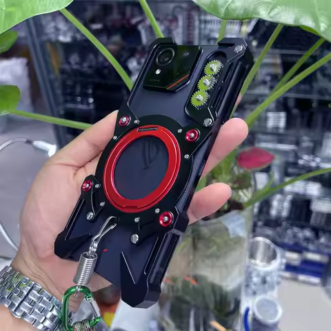 For ASUS ROG Phone 9 FE,ROG 8 9 Pro, ZS600KL Armor Metal Case Cover Magnetic Rimless 360 Shockproof 