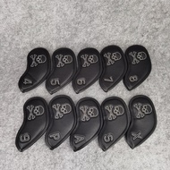 10pcs/set Skull Golf Iron Head Covers New Golf Iron Covers 4 5 6 7 8 9 P A S X Iron Head Covers Univ