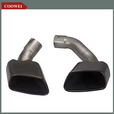 1set Car Modified Muffler Exhaust Pipe Original Model Square Tail Throat For BMW X5 F15 F16 28i Upgr
