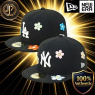 [New Era] Cap 59FIFTY Floral MLB ONSPOTZ Special Order NY Black 7 1/8 59Fifty Flower Embroidery Mlb