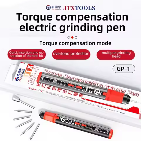 JTXTOOLS GP-1 Torque Compensation Electric Grinding Pen 5-Speed Type-C for Phone Repair & IC Polishi