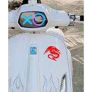 Vespa matic dragon sticker cool sticker