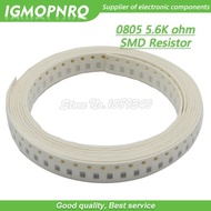 300pcs 0805 SMD Resistor 5.6K ohm Chip Resistor 1/8W 5.6K 5K6 ohms 0805-5.6K