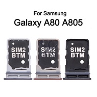 SIM Card Tray For Samsung Galaxy A80 A805 Mobile Phone SIM Card Tray Holder Slot Replacement