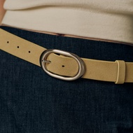 SHE KNOWS - Claude Suede Belt เข็มขัดหนังแท้ เอว 23-44" หนังวัว หนัง suede