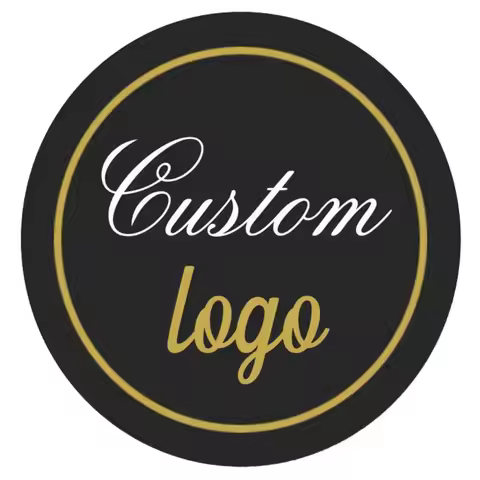 Wedding logo custom round label sticker company name date thank you wedding party gift sticker