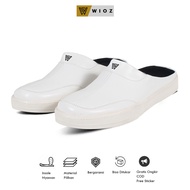 Men's Slip-On Shoes W 40760 Men's Casual Bustong Sandals for College and Work - White