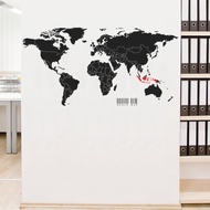 Wall Cutting Sticker World Map World Map Home Office Wall Stickers