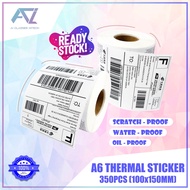 350pcs (100mm*150mm) A6 Roll Waybill Thermal Paper Label Sticker Consignment Note Sticker
