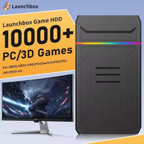 Game HDD Launchbox 3TB Game Console Built in 10000+ Games with 32 Emulators for XBOX/XBOX ONE/PS2/PS