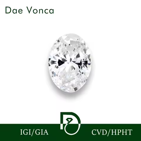 0.5-3.0CT Oval Cut Lab Grown Diamonds IGI HPHT CVD Oval Shape Loose Diamond For Custom Jewelry