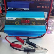SUOER DC-12v30A หม้อแปลงชาร์จแบตเตอรี่ เครื่องชาร์จแบตเตอรี่ สลายซันเฟสและฟื้นฟูเเบตเตอรี่ พร้อมกัน