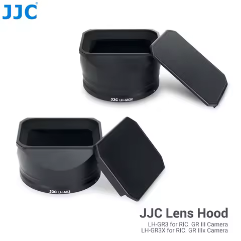 JJC Metal Lens Hood GR3 HDF GR3x HDF Dustproof Lens Protector with Lens Hood Cap Compatible with Ric