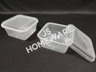 SQ650 Square Plastic Disposable Food Container (50pcs+-)