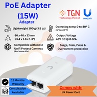Ubiquiti PoE Adapter (15W)  -  U-POE-AF 802.03af*3-Pin UK Power Cord*