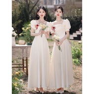 bridesmaid dress plus size bridesmaid dress Sisters Group Satin Dress Niche Fairy Bridesmaid Dress