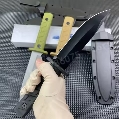 Z.0006 Heavy-duty Stainless Steel Fixed Blade Survival Knife 8Cr13Mov Blade ABS Handle Portable EDC 