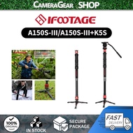 IFOOTAGE Cobra 3 A150S Strike Monopod, Pedal Locking Control, One-Step Rapid Height Adjustment, Prof