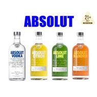Absolut Vodka(750ml), Lime/Mandrin/Citron(700ml)