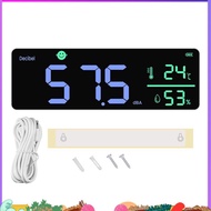 DM1306D Digital Decibel Sound Meter Smart Wall Mounted Noise Detector 30-130DB Temperature and Humid
