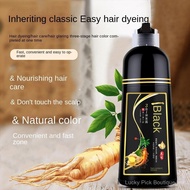 [SELANGOR READY STOCK COD ] 500mL Natural Black Hair Shampoo Hair Dye Professional 3-In-1 Wash/Nouri