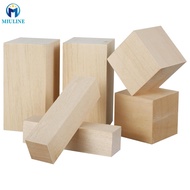 6Pcs Basswood Carving Block Natural Smooth Wood Carving Block Portable Unfinished Wood Block Wood Cr