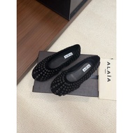 ALAIA Retro Hollow Ladies All-Match Flat Shoes