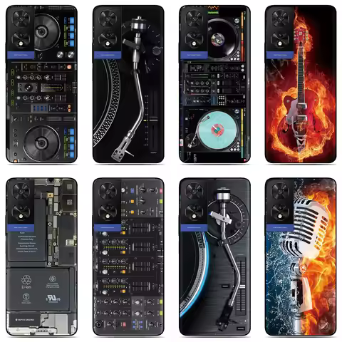 DJ Mixer Music Back Cover For TCL 605 503 505 501 10 Plus 20 Pro 30 50 60 SE NXTPAPER 60R 20R 30Z 20