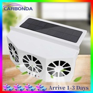 [Big Sales] พัดลมติดรถยนต์ solar fan ระบายความร้อน ระบายความร้อน ดูดความร้อน usb car fan พัดลมดูดอาก