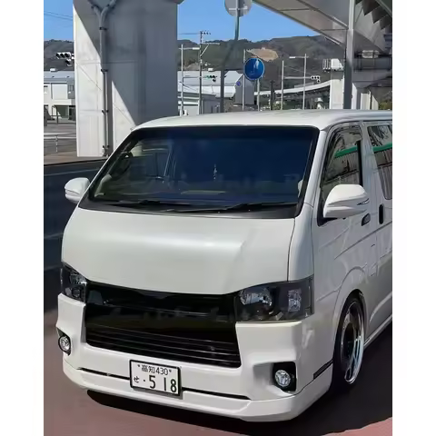 HIACE HOME use for hiace 2005-2024 hiace200 commuter essex style front bumper face bonnet head light