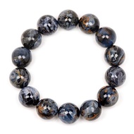 【正佳珠寶】彼得石 油畫藍 16mm 彼得石手珠