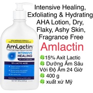 [USA] Lotion Amlactin Intensive Healing Exfoliating Hydrating AHA Dry Flaky Ashy Skin Fragrance Free