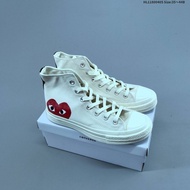 CDG Play × Con*rse Chuck 1970S Classic Comfortable High Top Canvas Shoes