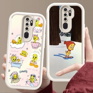 Case for OPPO Reno A5 A39 F11 2F A83 A9 2Z A37 2020 Pro Soft White E97 Tweety
