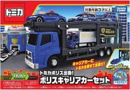 日本Tomica 多美卡 警車運輸車出動套裝 (連4輛警車) yeub