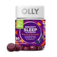 Sleep Immunity Melatonin Gummy, Vitamin C, Zinc, Echinacea, 3mg Melatonin, Immune and Sleep Support,