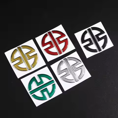 2pcs 3D Motorcycle Logo Stickers Emblem Badge Decals Tank Wheel For Kawasaki Ninja H2 H2R Zx6R Zx12R