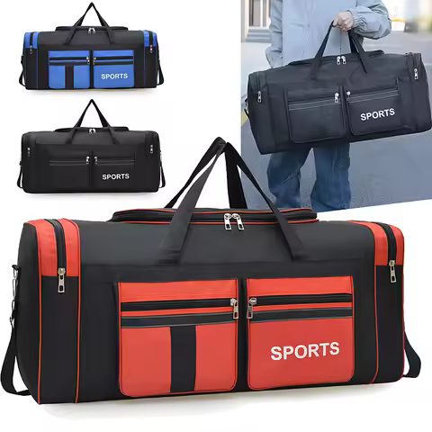 Men's Foldable Travel Bag, Sports Travel Bag, Moving Bag, Cross-Body Storage Luggage Bag