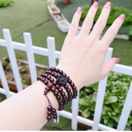 Agarwood Ring mixed with Lotus Flower - free box of peace cards (Shop's own photos are guaranteed no