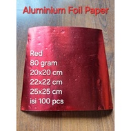 Alu Foil Paper / Aluminum Foil Paper For Brown / Red