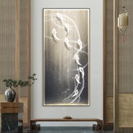 Chinese Style Feng Shui Nine Fish Luminous Fish Feng Shui New Year Decoration Oil Painting Customize