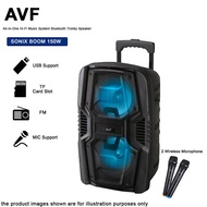 AVF Sonix Boom 150W Bluetooth Trolley Speaker with Two Microphones