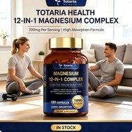 Totaria Health 12-in-1 Magnesium Complex, 700mg High Absorption, 120 Capsules