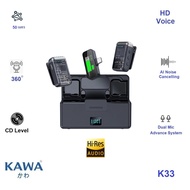 ไมค์ไร้สาย Kawa K33 Dual Mic Hi Res มาพร้อมระบบตัดเสียงรบกวน ระยะเชื่อมต่อ 50 เมตร