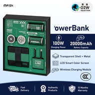 MFISH 20000mAh Magnetic Wireless PowerBank with 100W PD Fast Charging With Battery Pack Flashlight M