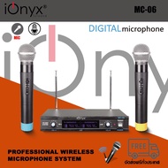 ionyx MC-06 wireless microphone dual channal professional ไมค์ลอยคู่ BY  COMPRO