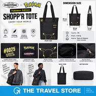 Eastpak x Pokemon Shoppr Tote Large Bag (EK0A5BIC3T01)-Pikachu Pattern
