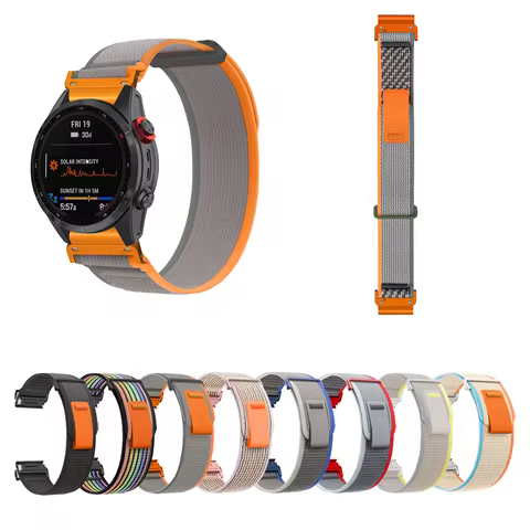 22mm Nylon Garmin Quick Release Strap Wristband For Fenix5 5XPlus 6 6XPro Instinct2 26mm Watch Band