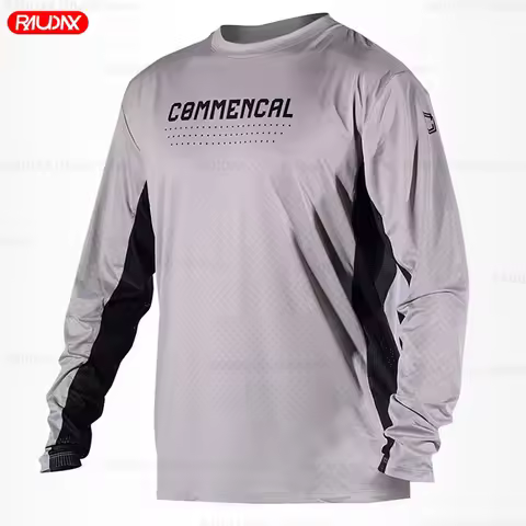 COMMENCAL 2025 Multicolor Cool Cycling Jersey Motocross Cycling Off Road Dirt Bike Riding MTB DH Men
